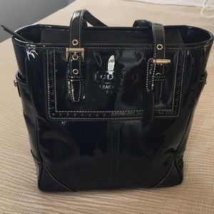 A beautiful navy coach purse